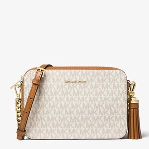 Michael Kors Ginny Medium Logo Crossbody w/ Studs